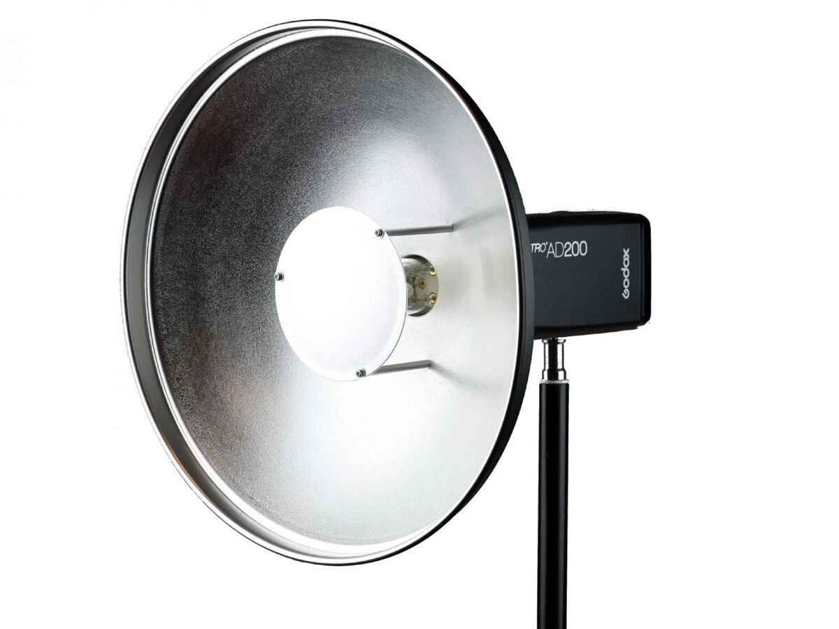 Life of PHOTO mobili Beauty-Dish 16 pezzi pieghevole bianco Ø 60 cm F Bowens Mettle 