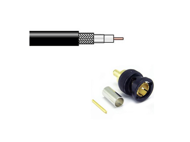Cabletronic Koaxialkabel BNC/M-BNC/M 4694R 12G-SDI 50m