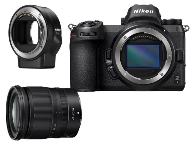 Nikon Z7 med NIKKOR Z 24-70mm f/4 S + FTZ adapter