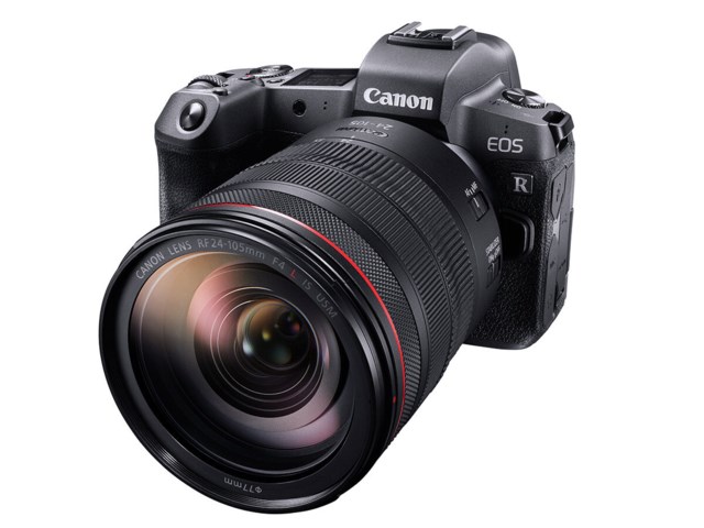Canon EOS R + 24-105mm f/4L IS USM +adapter (uppackad)