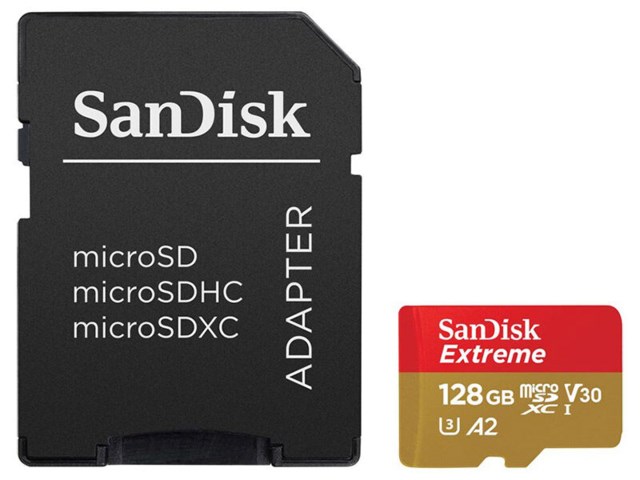SanDisk Minneskort Secure Digital Micro 128GB SDXC Extreme