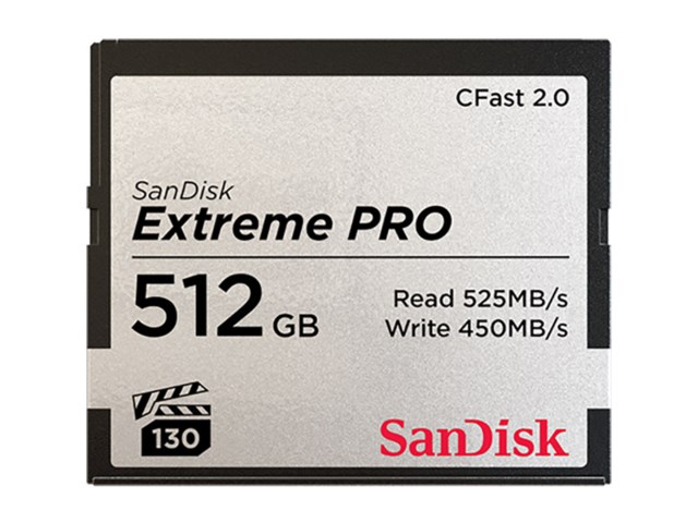 SanDisk Minneskort Extreme Pro CFast 2.0 512GB 525MB/s