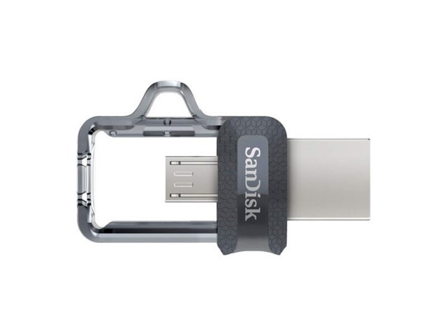 SanDisk USB-minne m3.0 Ultra Dual Drive 128GB Grå & Silver