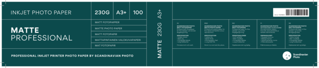 Scandinavian Photo Matt Professional A3+ 230gr 100blad