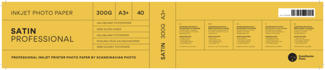Scandinavian Photo Satin Professional A3+ 300gr 40blad