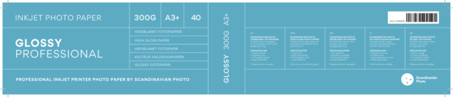 Scandinavian Photo Glossy Professional A3+ 300gr 40blad