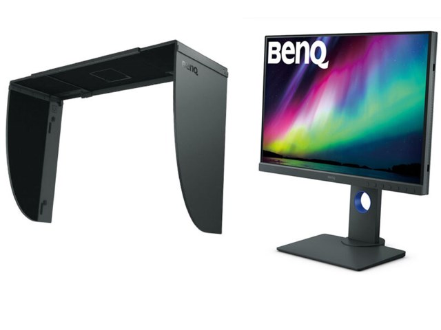 BenQ SW240 24" IPS + SH240 Bildskärmshuv