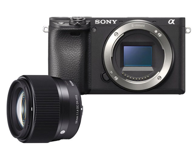 Sony A6400 + Sigma 56mm f/1,4 DC DN Contemporary till Sony E