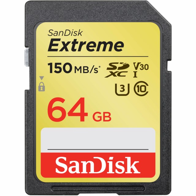 Sandisk Minneskort SDXC Extreme 64GB 150MB/s UHS-I
