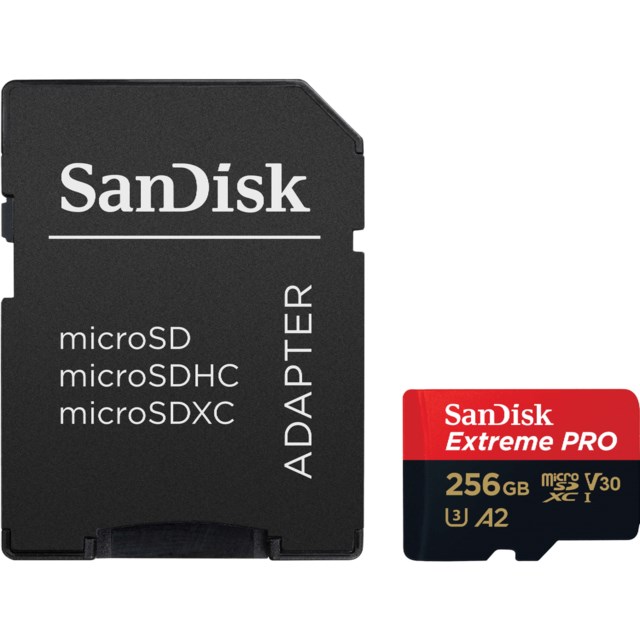 Sandisk microSDXC Extreme Pro 256GB 170MB/s UHS-I U3 V30