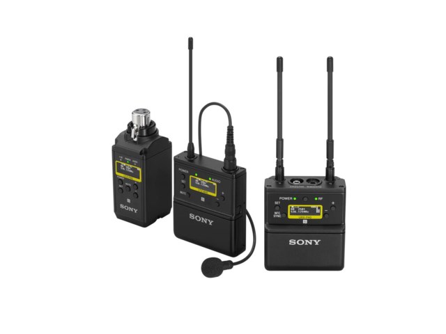 Sony UWP-D26 bodypack transmitter and XLR plug-on wireless microphone transmitter package