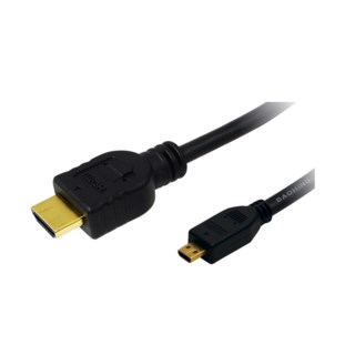 LogiLink HDMI A Male - D Micro 1m