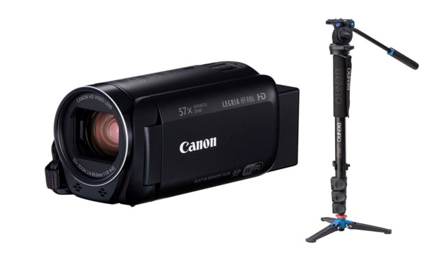 Canon Legria HF R86 + Benro A38FDS