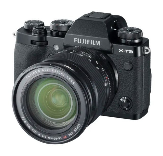 Fujifilm X-T3 +Fujinon XF 16-80mm f/4 R OIS WR svart