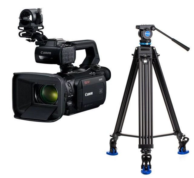 Canon XA55 + Benro KH26P