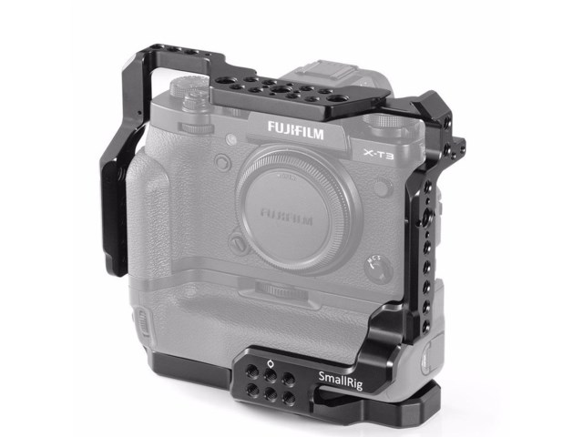SmallRig Cage 2229 för Fujifilm X-T3 & X-T2 med monterat batterigrepp