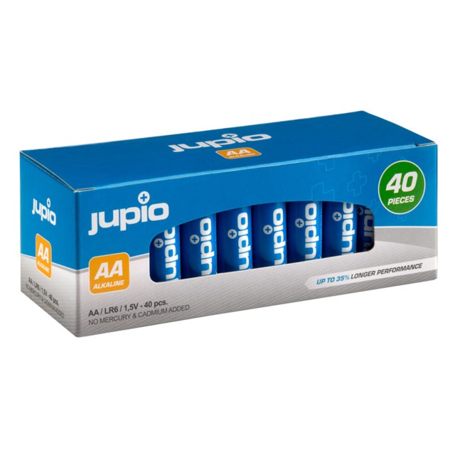 Jupio AA LR6 1,5V Batteri 40-pack