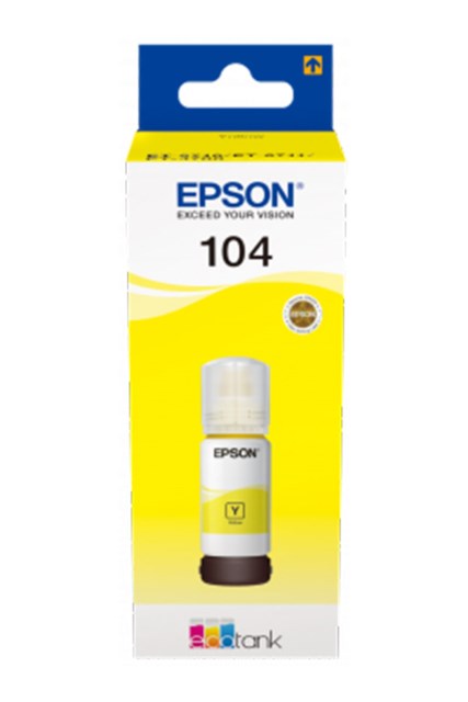 Epson EcoTank 104, Yellow, 65ml