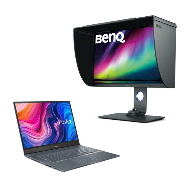 Asus Laptop Editing Kit - Asus ProArt StudioBook Pro 17 + BenQ SW270C 27"