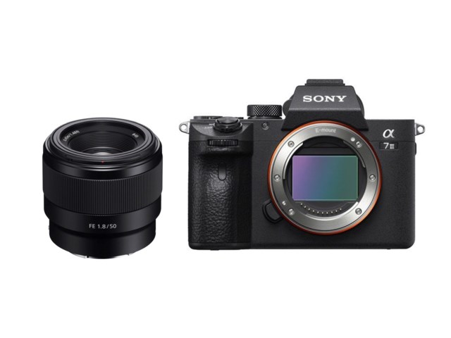 Sony A7 III kamerahus + FE 50mm f/1,8