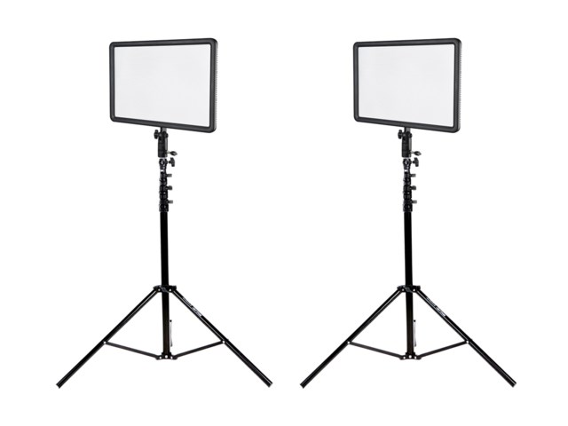 Godox Belysningskit 2 x LEDP260C + belysningsstativ