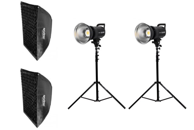 Godox LED-Belysning SL60W Dagsljuspaket Dubbel