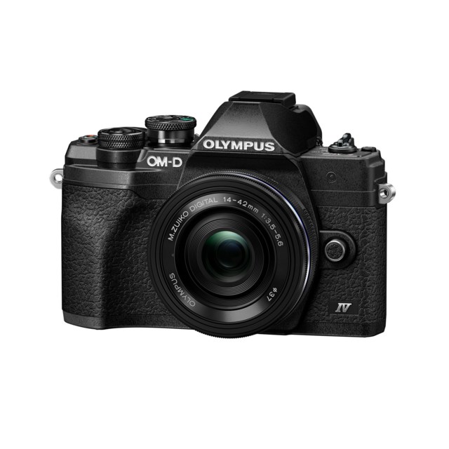 Olympus OM-D E-M10 Mark IV svart med AF 14-42/3,5-5,6 EZ M.Zuiko Digital ED