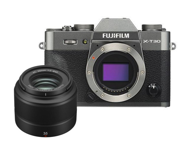 Fujifilm X-T30 kamerahus charcoal +Fujinon XC 35mm f/2