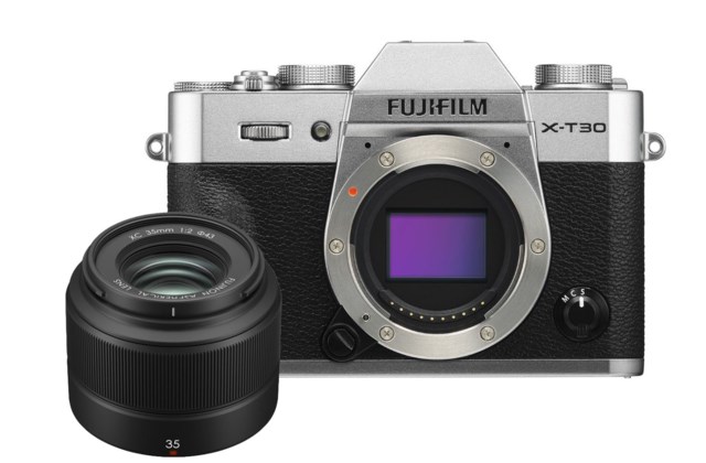 Fujifilm X-T30 kamerahus silver + Fujinon XC 35mm f/2