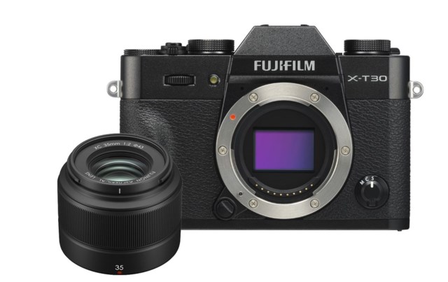 Fujifilm X-T30 kamerahus svart  + Fujinon XC 35mm f/2