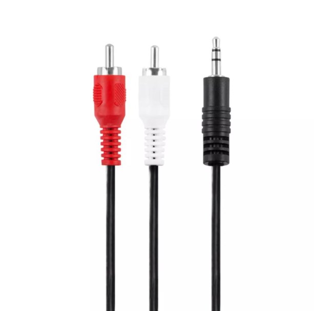 Champion 3,5mm TRS hane - 2 RCA hane 5 meter