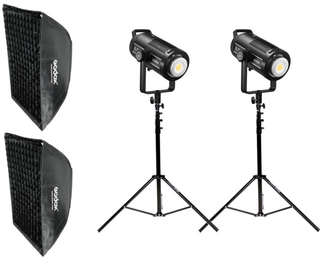 Godox LED-Belysning SL-200W II Dagljuspaket Dubbel