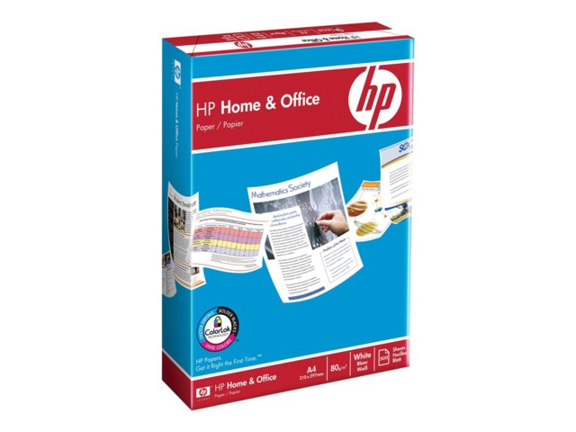 Hp Kopieringspapper ohålat A4 80gr 500blad HP home and office paper