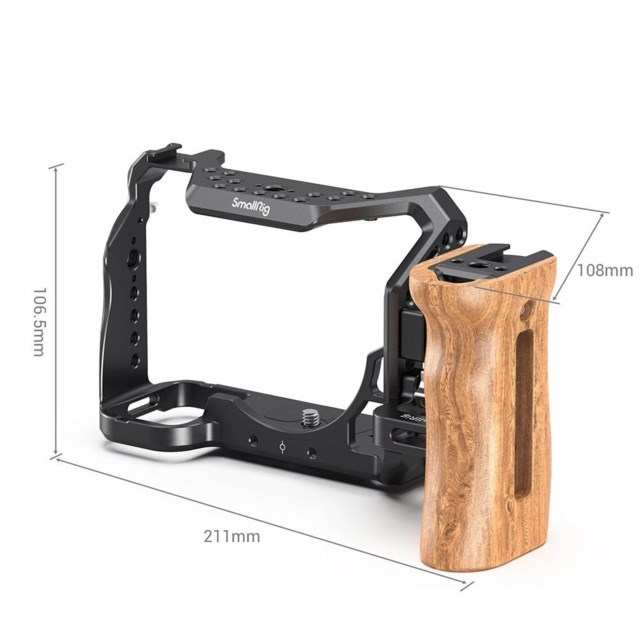 SmallRig Cagekit 3008 För Sony A7S III med Trähandtag