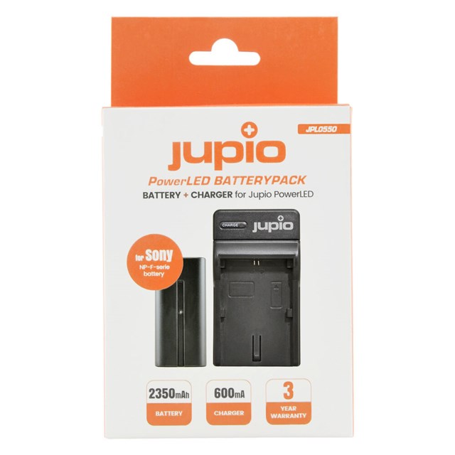 Jupio NP-F F550 Batteri + laddare, Sony