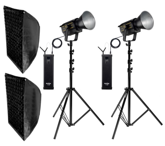 Godox LED-Belysning VL200 Dagsljuspaket Dubbel