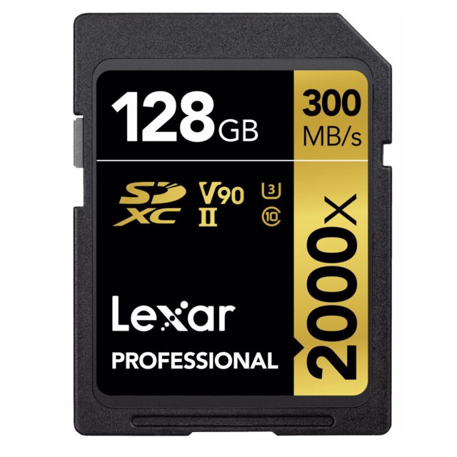 Lexar Minneskort SD 128GB Pro 2000X SDXC UHS-II V90