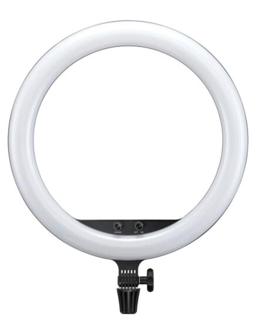 DE Godox LR150 18 "LED Ringlicht 3000K-6000K Bicolor mit Handy-Clip Stativ 