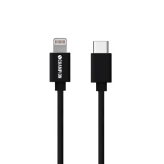 Champion USB-C till Lightning 1m - svart