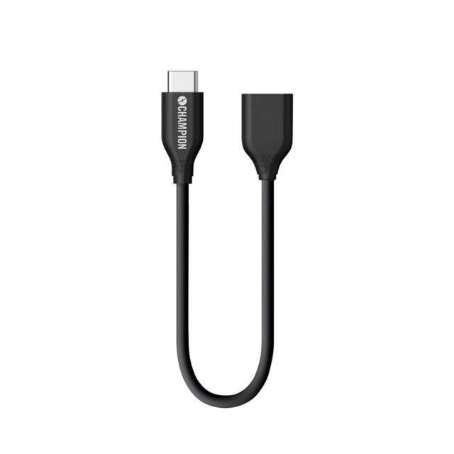 Champion USB-A Female - USB-C Male 0,15m