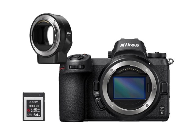 Nikon Z6 Kamerahus med FTZ Adapter + XQD Secure Digital 64GB High Speed