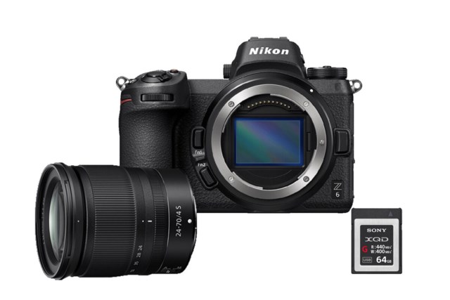 Nikon Z6 med NIKKOR Z 24-70mm f/4 S + XQD Secure Digital 64GB High Speed