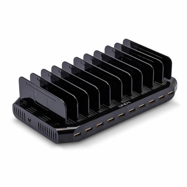 Lindy USB Laddare 10st USB-A 90W 2A - 2,4A