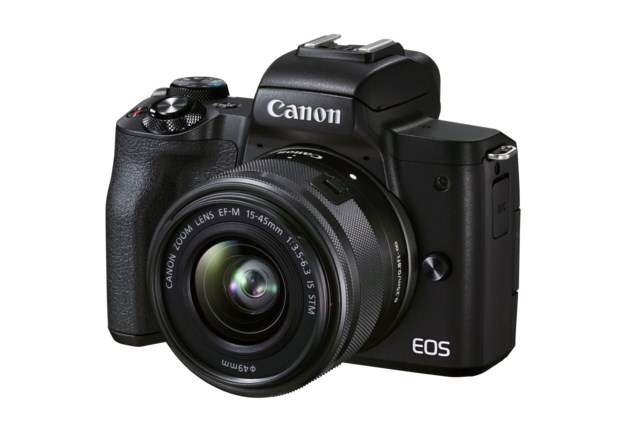 Canon EOS M50 Mark II svart + EF-M 15-45mm f/3,5-6,3 IS STM
