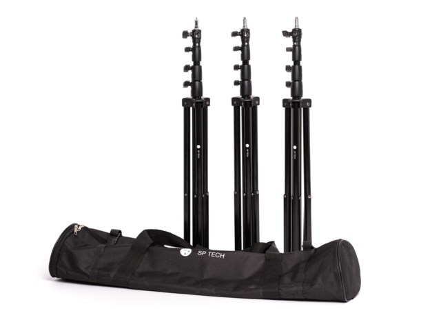 SP TECH 3 x Lightstand LS-AC2470 + Bag LB1