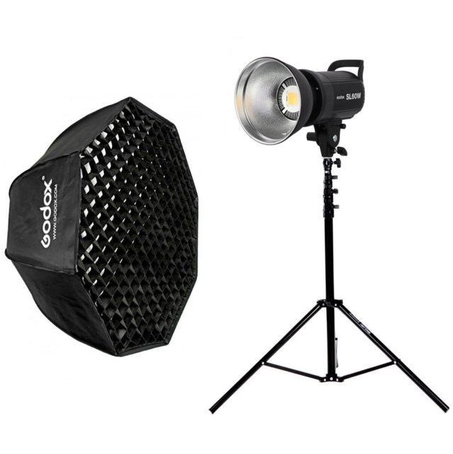 Godox LED-Belysning SL-60W Dagsljuspaket Octabox 95cm