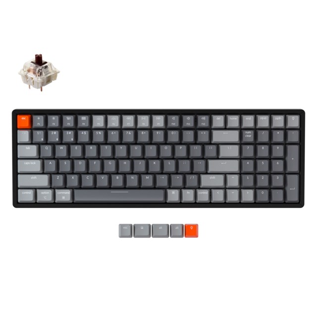 Keychron K4v2 RGB Aluminium Gateron Brown Switch Nordic