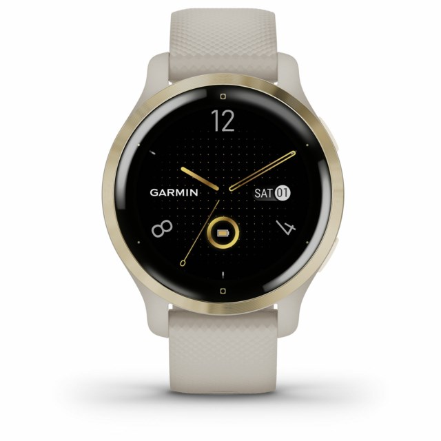 Garmin Venu 2S Light Gold Bezel with Light Sand Case