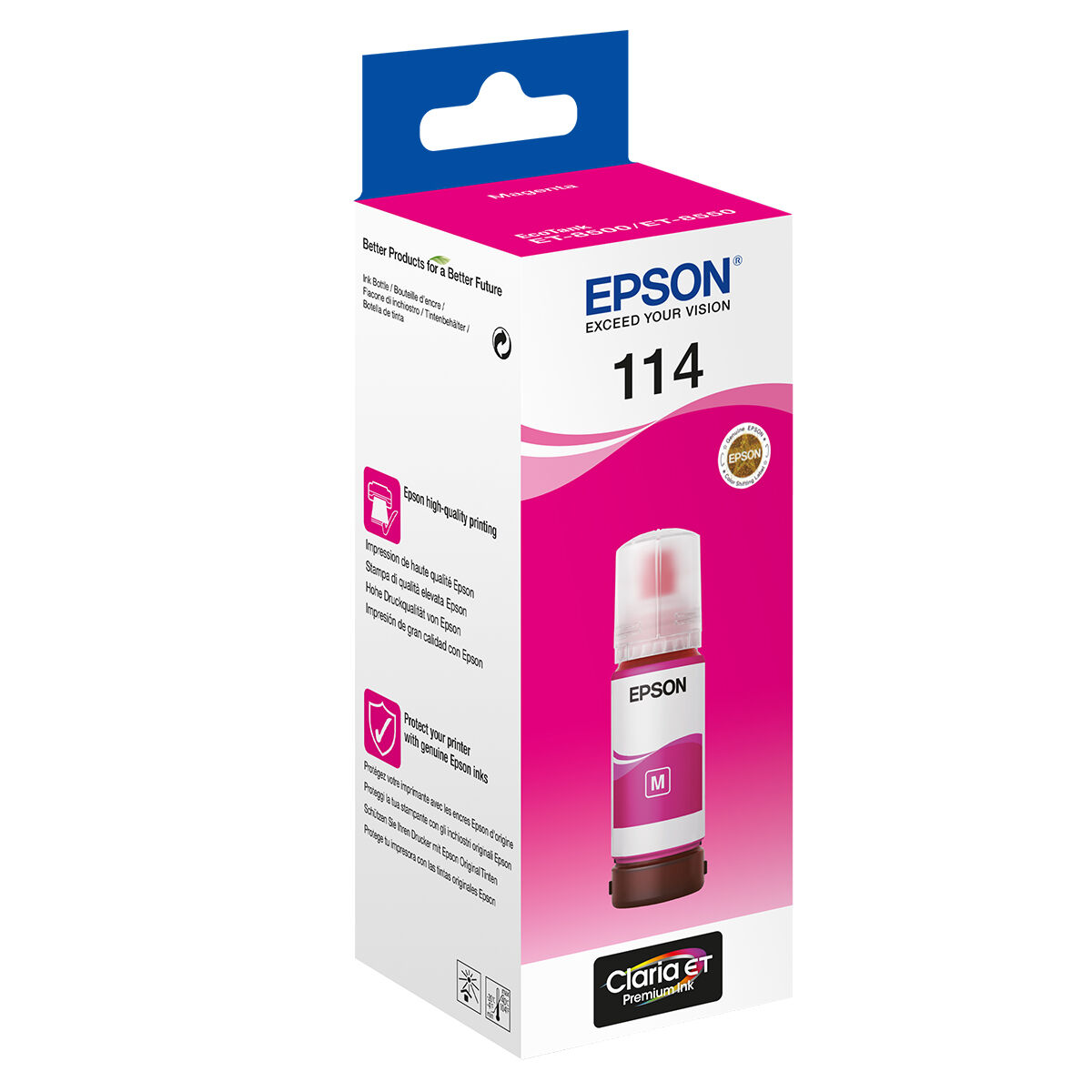 Epson Epson 114 70 ml magenta original ink refill for EcoTank ET-8500 ET-85 C13T07B340 