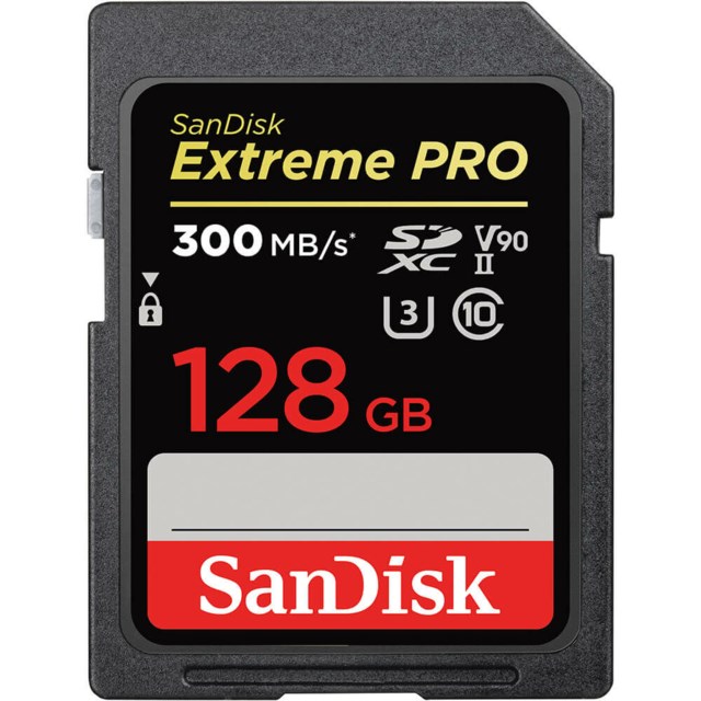Sandisk SDXC Extreme Pro 128GB 300MB/s UHS-II V90